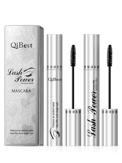 QIBEST 2pcs Set 4D Volume Mascara