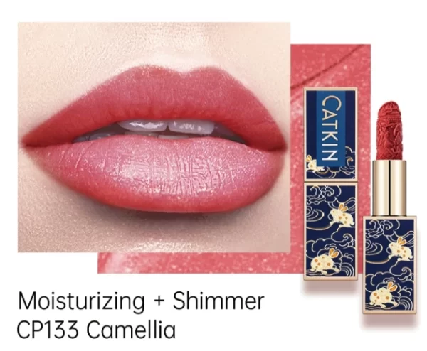 CATKIN Intricately Carved Moisturizing Lipstick with Chinoiserie Case - Image 21