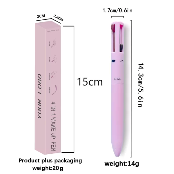 4-in-1 Cosmetic Pen – Automatic Rotating Makeup Tool - Image 5