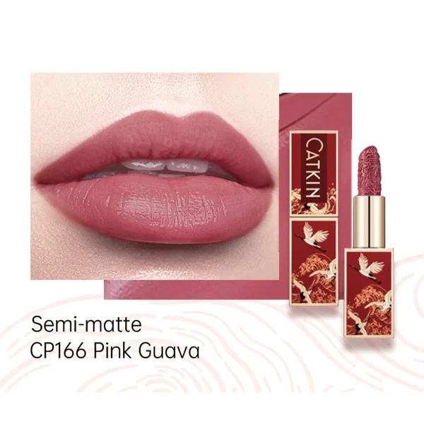 CATKIN Intricately Carved Moisturizing Lipstick with Chinoiserie Case - Image 18