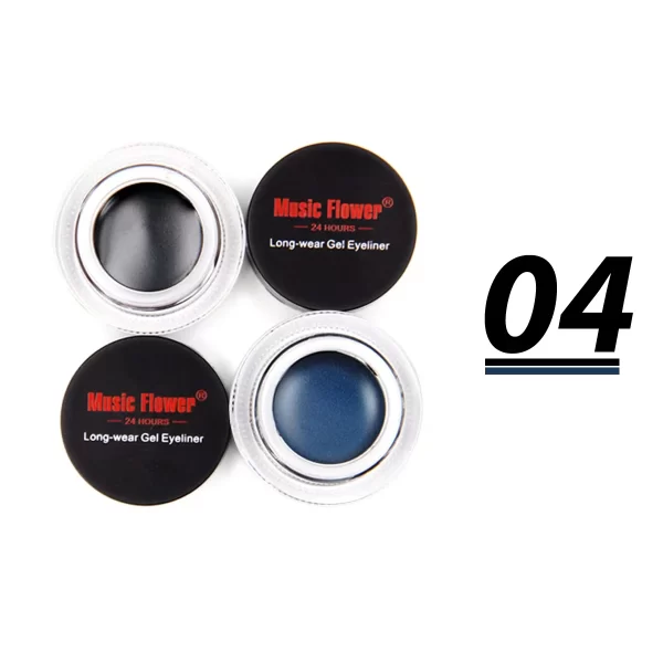 Magic Flower Waterproof Cream Eyeliner – Set of 2 w/Brush - Image 8