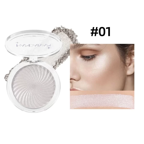 6-Color Brightening Highlighter Palette – Pearlescent Glow - Image 3