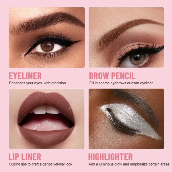 4-in-1 Cosmetic Pen – Automatic Rotating Makeup Tool - Image 3