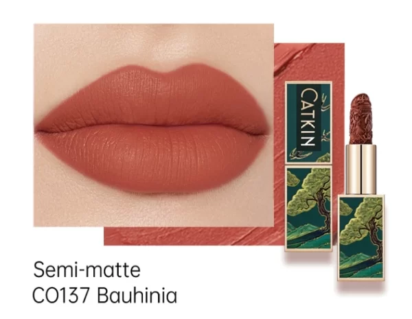 CATKIN Intricately Carved Moisturizing Lipstick with Chinoiserie Case - Image 22