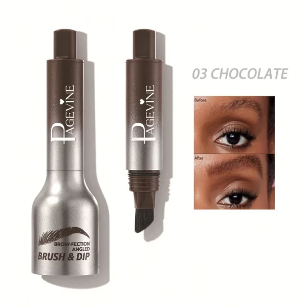 Brow-Fection Angled Brush & Dip – 4 Versatile Shades - Image 8