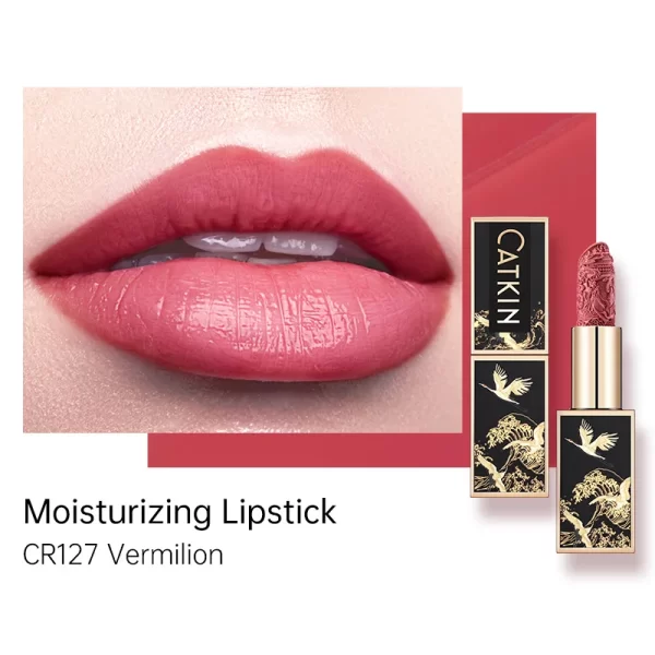 CATKIN Intricately Carved Moisturizing Lipstick with Chinoiserie Case - Image 24