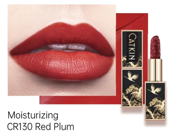 CATKIN Intricately Carved Moisturizing Lipstick with Chinoiserie Case - Image 16