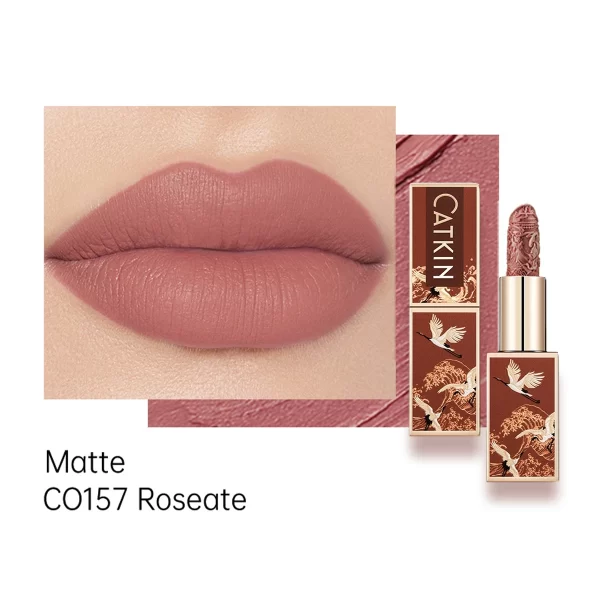 CATKIN Intricately Carved Moisturizing Lipstick with Chinoiserie Case - Image 17