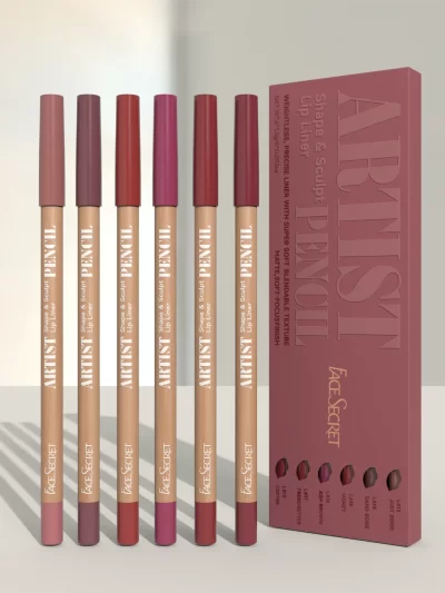 FaceSecret 6-Piece Nude Lip Liner Set