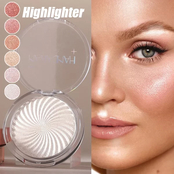 6-Color Brightening Highlighter Palette – Pearlescent Glow