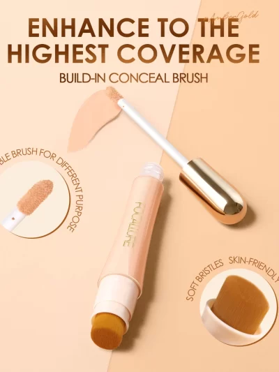 FOCALLURE Soft Matte Flawless Concealer - Long-lasting Full Coverage  Available in 7 colors