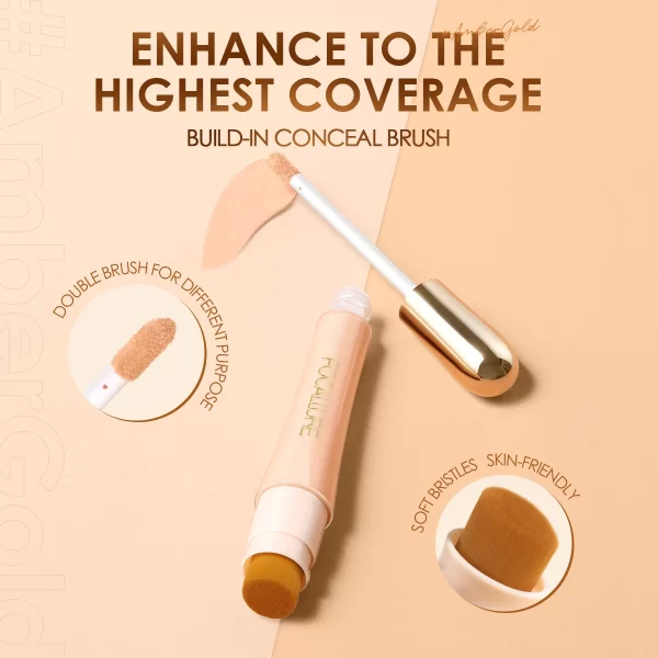 FOCALLURE Soft Matte Flawless Concealer - Long-lasting Full Coverage  Available in 7 colors