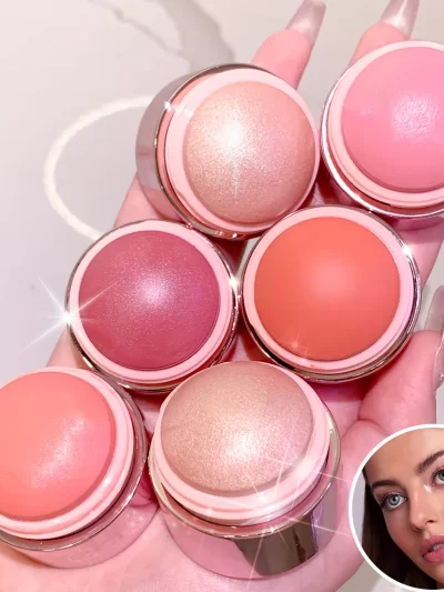 HECI Luxury Rose Gold Mini Lip & Cheek Tint Blush Balm Stick in 7 Colors