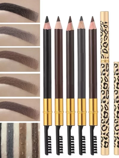 Dual-Ended Waterproof Eyebrow Pencil with Leopard Print Case in 5 Shades
CUSTOMER RATED 4.5 OUT OF 5 STARS