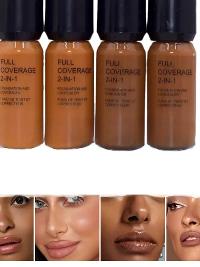 2-in-1 Foundation & Concealer – Radiant Coverage for Deeper Skin Tones