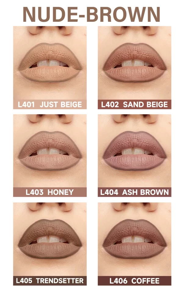 FaceSecret 6-Piece Nude Lip Liner Set - Image 7