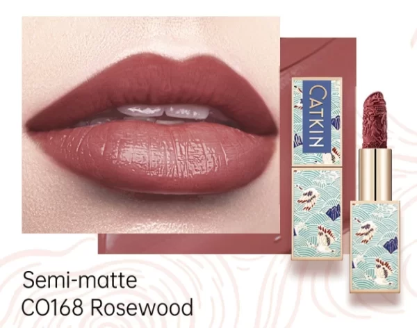 CATKIN Intricately Carved Moisturizing Lipstick with Chinoiserie Case - Image 11