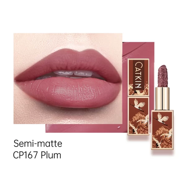 CATKIN Intricately Carved Moisturizing Lipstick with Chinoiserie Case - Image 20