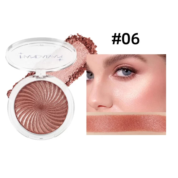 6-Color Brightening Highlighter Palette – Pearlescent Glow - Image 2