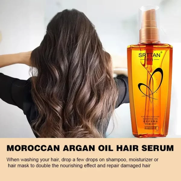Moroccan Argan Oil Hair Serum Lightweight Hair Oil Mist For Split Ends, Frizzy Hair And Fly aways, Hair Oil Repair - Image 2