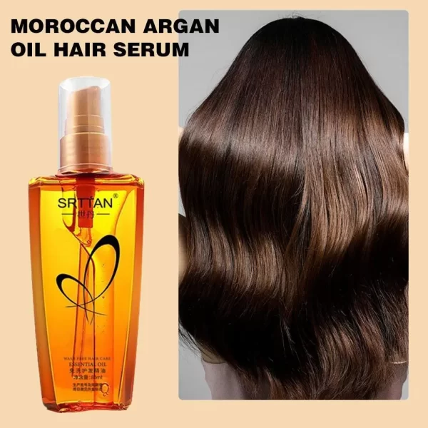 Moroccan Argan Oil Hair Serum Lightweight Hair Oil Mist For Split Ends, Frizzy Hair And Fly aways, Hair Oil Repair
